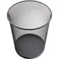 HELIT│Corbeille à papier│Acier │23 litres│Noir