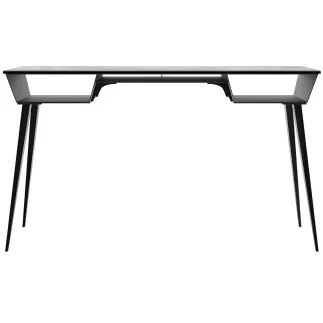 RAFALE EXPO │Bureau 130x70 cm│Piétement acier laqué noir mat│Titane