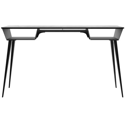 RAFALE EXPO │Bureau 130x70 cm│Piétement acier laqué noir mat│Titane