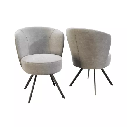 PRAGUE EXPO│Sièges d'accueil - visiteur│Assise pivotante avec rappel│Gris clair