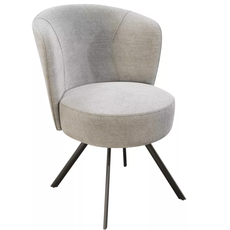 PRAGUE EXPO│Sièges d'accueil - visiteur│Assise pivotante avec rappel│Gris clair