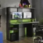 STREAM│Bureau gamer│Noir│167x60xh145 cm