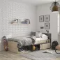 ERQUY│Lit enfants rangements│90x200 cm