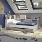 ERWAN│Lit enfant rangements│90x200 cm│Gris moon