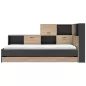 ERWAN│Lit enfant rangements│90x200 cm│Châtaignier naturel