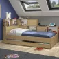 ERWAN│Lit enfant rangements│90x200 cm│Chêne artisan