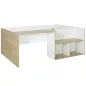 OSCAR│Lit enfant rangements et bureau│90x190 cm│Châtaignier naturel