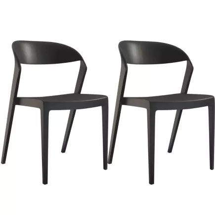 MARCEAU │Siège de collectivité - visiteurs │Noir