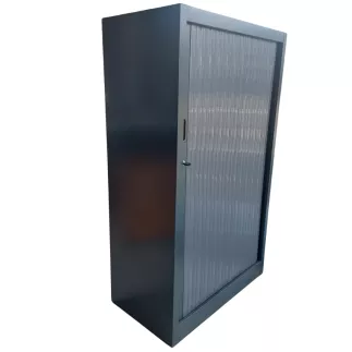 B-STORE│Armoire rideau L 80 x H 136 cm│Gris anthracite