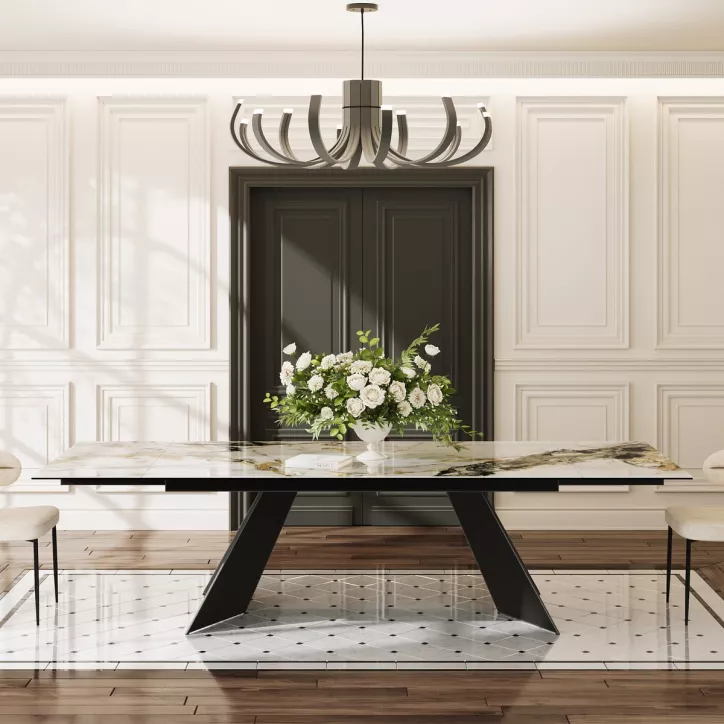 WASHINGTON│Table extensible L 200-3000 cm│Plateau céramique│Coloris à choix