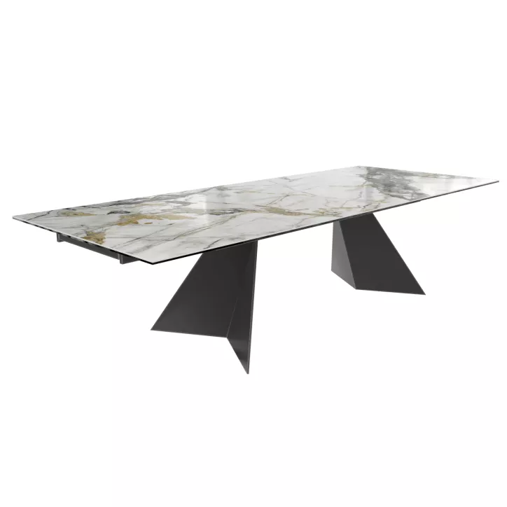WASHINGTON│Table extensible L 200-3000 cm│Plateau céramique│Coloris à choix