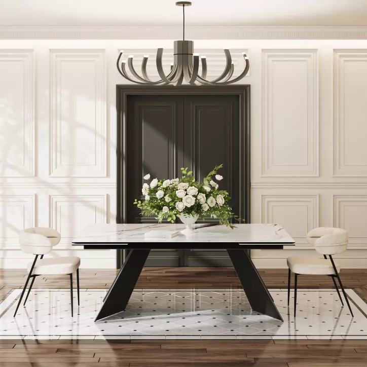 WASHINGTON│Table extensible L 200-3000 cm│Plateau céramique│Coloris à choix