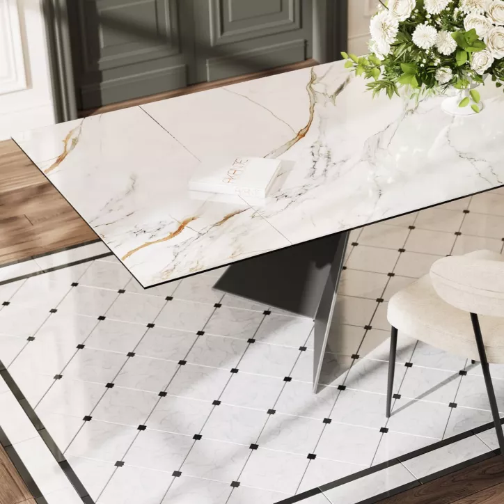 WASHINGTON│Table extensible L 200-3000 cm│Plateau céramique│Coloris à choix