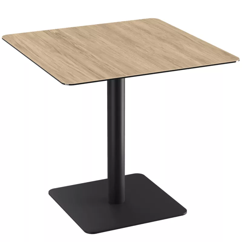 ORLANDO │Table carrée hauteur 75 cm │Piètement carré acier laqué noir mat│Coloris à choix ORLANDO │Table carrée hauteur 75 cm │Piètement carré acier laqué noir mat│Coloris à choix