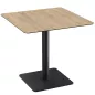 ORLANDO │Table carrée hauteur 75 cm │Piètement carré acier laqué noir mat│Coloris à choix ORLANDO │Table carrée hauteur 75 cm │Piètement carré acier laqué noir mat│Coloris à choix