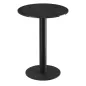 ORLANDO │Table ronde ø55 cm │Piètement acier laqué noir mat│Coloris à choix