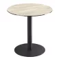 ORLANDO │Table ronde ø75 cm │Piètement acier laqué noir mat│Coloris à choix ORLANDO │Table ronde ø75 cm │Piètement acier laqué noir mat│Coloris à choix