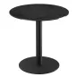 ORLANDO │Table ronde ø75 cm │Piètement acier laqué noir mat│Coloris à choix