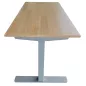ENVEOL│Bureau électrique L 160xp 80 - 4 mémoires de position│Chêne clair/Gris aluminium