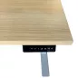 ENVEOL│Bureau électrique L 160xp 80 - 4 mémoires de position│Chêne clair/Gris aluminium