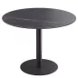 ORLANDO │Table ronde ø100 cm │Piètement acier laqué noir mat│Coloris à choix ORLANDO │Table ronde ø100 cm │Piètement acier laqué noir mat│Coloris à choix
