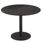 ORLANDO │Table ronde ø100 cm │Piètement acier laqué noir mat│Coloris à choix