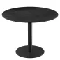 ORLANDO │Table ronde ø100 cm │Piètement acier laqué noir mat│Coloris à choix