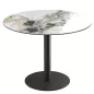 ORLANDO │Table ronde ø100 cm │Piètement acier laqué noir mat│Coloris à choix ORLANDO │Table ronde ø100 cm │Piètement acier laqué noir mat│Coloris à choix