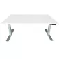 ENVEOL│Bureau électrique L 160xp 80 - 4 mémoires de position│Blanc/Gris aluminium ENVEOL│Bureau électrique L 160xp 80 - 4 mémoires de position│Blanc/Gris aluminium