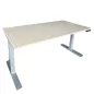 ENVEOL│Bureau électrique L 160xp 80 - 4 mémoires de position│Erable blanc/Gris aluminium ENVEOL│Bureau électrique L 160xp 80 - 4 mémoires de position│Erable blanc/Gris aluminium