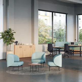 MARGOT│Table carrée L 50 x H 35 cm│2 coloris de plateaux/pieds disponibles