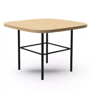 MARGOT│Table carrée L 50 x H 35 cm│2 coloris de plateaux/pieds disponibles