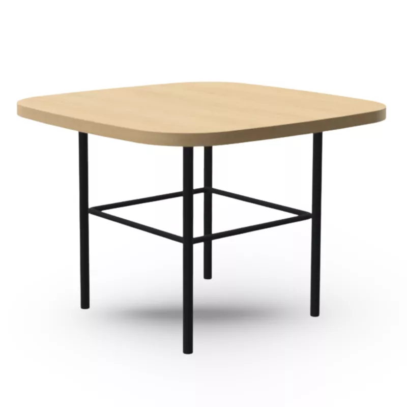 MARGOT│Table carrée L 50 x H 35 cm│2 coloris de plateaux/pieds disponibles