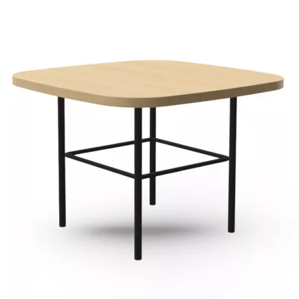 MARGOT│Table carrée L 50 x H 35 cm│2 coloris de plateaux/pieds disponibles