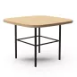 MARGOT│Table carrée L 50 x H 35 cm│2 coloris de plateaux/pieds disponibles
