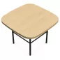 MARGOT│Table carrée L 50 x H 35 cm│2 coloris de plateaux/pieds disponibles