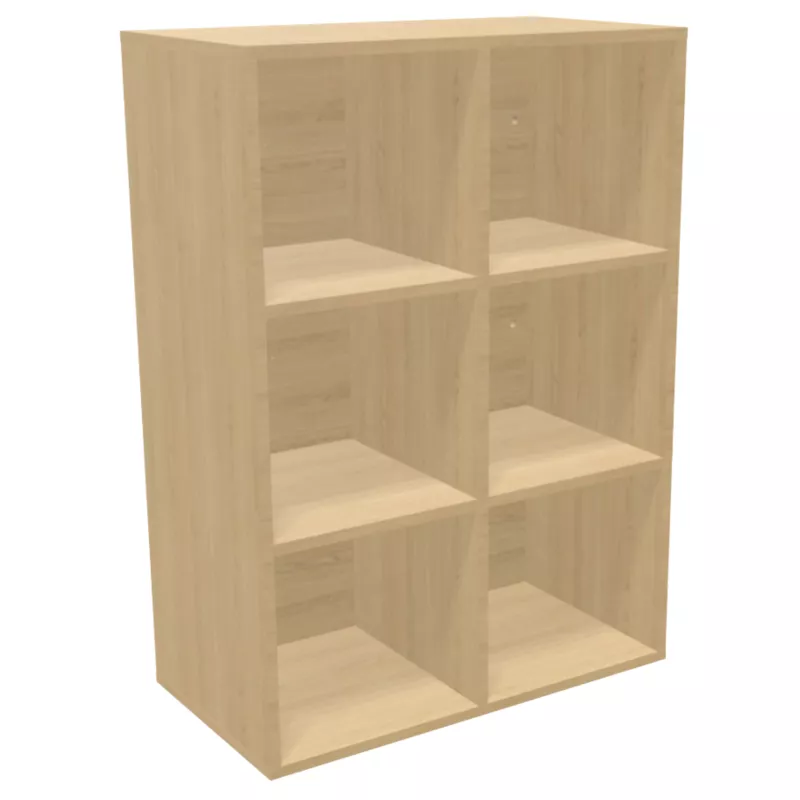 CAMILLE│Rangement 6 cases ouvert│coloris à choix