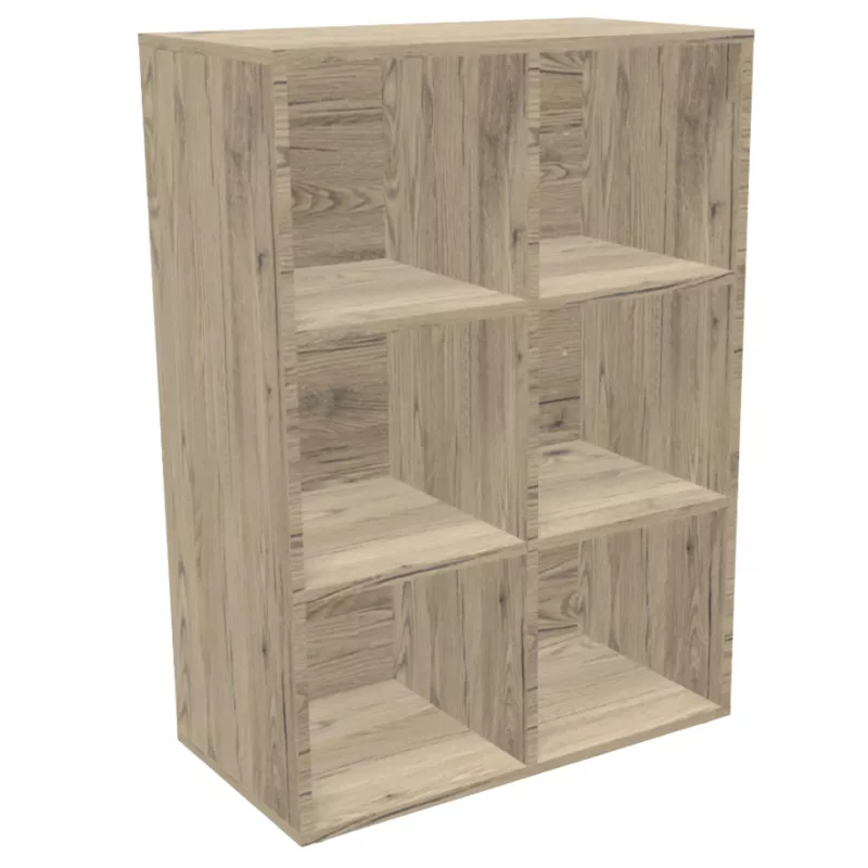 CAMILLE│Rangement 6 cases ouvert│coloris à choix