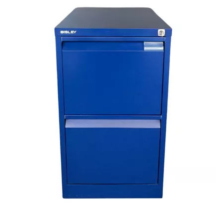 BISLEY│Caisson à dossiers suspendus H71,5cm - 2 tiroirs│Bleu Oxford