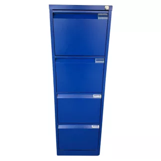 BISLEY│Classeur à dossiers suspendus H132cm - 4 tiroirs│Bleu Oxford