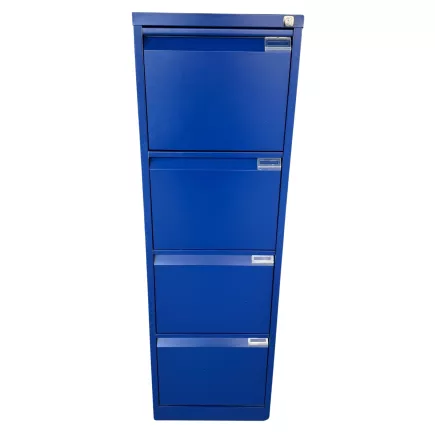 BISLEY│Classeur à dossiers suspendus H132cm - 4 tiroirs│Bleu Oxford