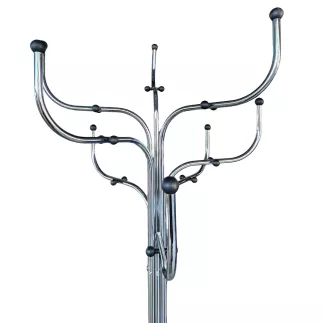 SIDSE WERNER│COAT TREE Porte-manteau H 193 cm - ø 64 cm│8 Patères│Acier chromé