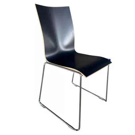CHAIRIK│Chaise d'accueil/collectivité designer ERIK MAGNUSSEN│Gris anthracite