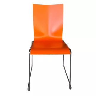 CHAIRIK│Chaise d'accueil/collectivité designer ERIK MAGNUSSEN│Orange