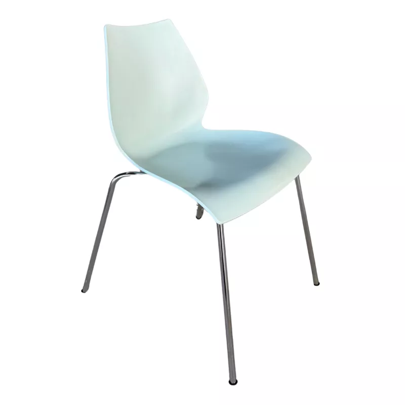 KARTELL│Chaise d'accueil/collectivité modèle MAUI designer Vico Magistretti│bleu clair KARTELL│Chaise d'accueil/collectivité modèle MAUI designer Vico Magistretti│bleu clair