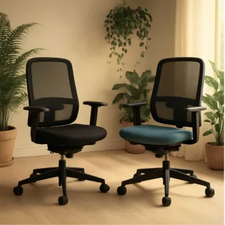 PAUL | Fauteuil de travail résille| Synchrone ergonomique-accoudoirs 1D