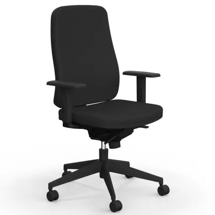 PAUL | Fauteuil de travail tissu| Synchrone ergonomique-accoudoirs 1D