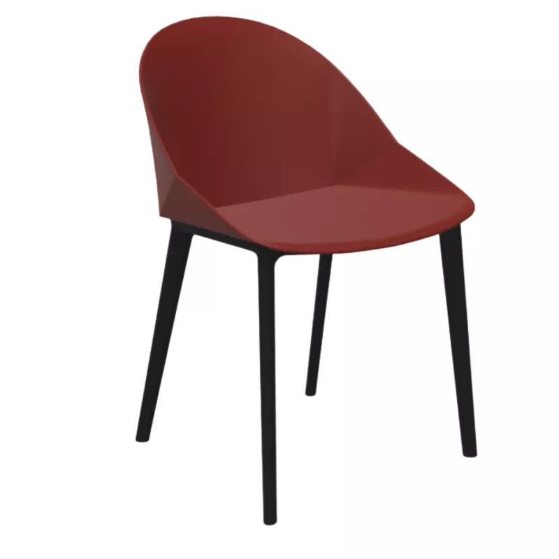 LOLA│Chaise Monocoque│4 pieds polypro│Coloris à choix