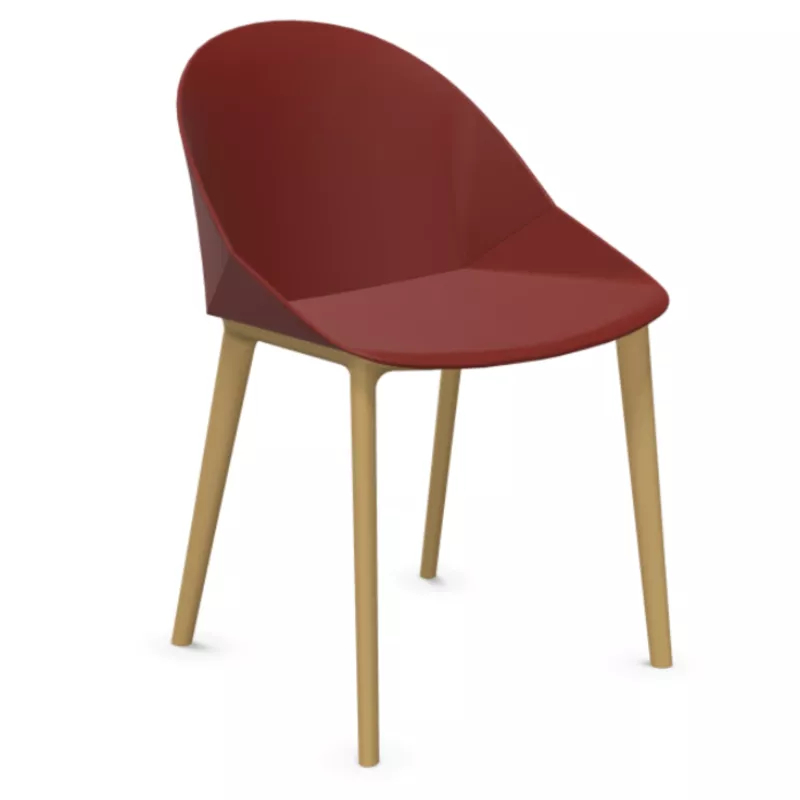 LOLA│Chaise Monocoque│4 pieds bois fibré│Coloris à choix LOLA│Chaise Monocoque│4 pieds bois fibré│Coloris à choix