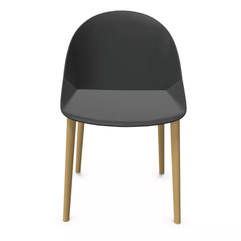 LOLA│Chaise Monocoque│4 pieds bois fibré│Coloris à choix